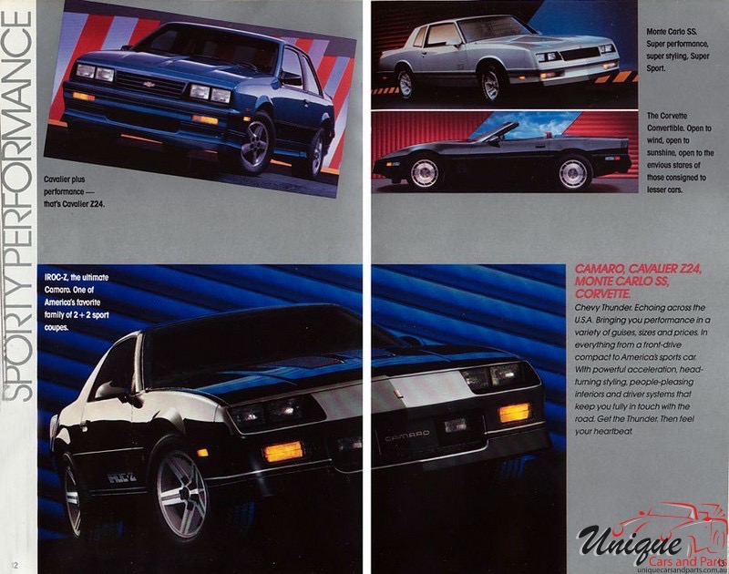 1987 Chevrolet Cars And Trucks Mailer Page 4